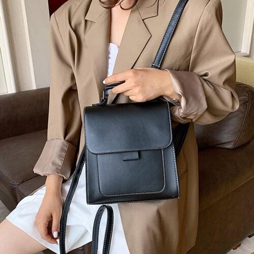 Women Fashion Backpack Female Scrub Pu Leather backpacks Book School Bags for Teenage Girls Sac A Dos Travel Rucksack Mochilas