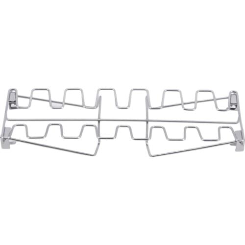 Stainless Steel Chicken Wing Leg Rack Grill Holder Rack With Drip Pan For BBQ Multifunctional Chicken Leg Oven Grill Racks