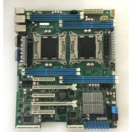 Original motherboard for ASUS Z9PA-D8 DDR3 LGA 2011 USB2.0 USB3.0 64GB C602 Chip 8 memory slots Desktop Server motherboard