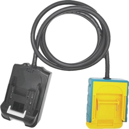 NEW-Portable Battery Extension Cord Tool Battery Adapter for Makita 14V/18V Lithium Battery Adapter Converter