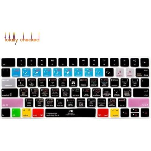 Logic Pro X Functional Shortcut Durable Keyboard Cover Silicone Keypad Skin Protective Film For Apple Magic MLA22B/A English