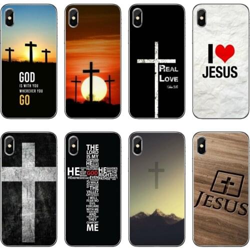 Bible Jesus Christ Cross Transparent Phone Case For iPhone 12 11 Pro Max Mini XS Max XR X 8 7 Plus 6 6S Plus 5 5S SE 2020