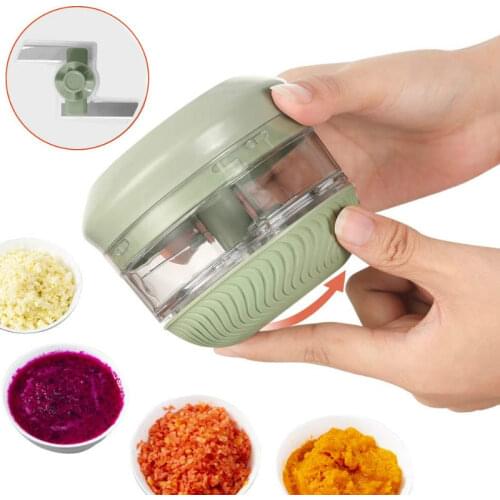 Manual Garlic Food Chopper Processor Vegetable Shredder Hand Mini Meat Ginger Fruit Dicer Mincer Mixer Blender Vegetable Cutter