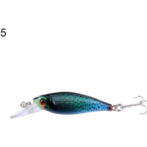 6.5cm 2 Hooks ABS Fishing Lure Colorful 3D Eye Bionic Fish Fishing Hard Lures Floating Popper Hooks Bait Tool Accessories