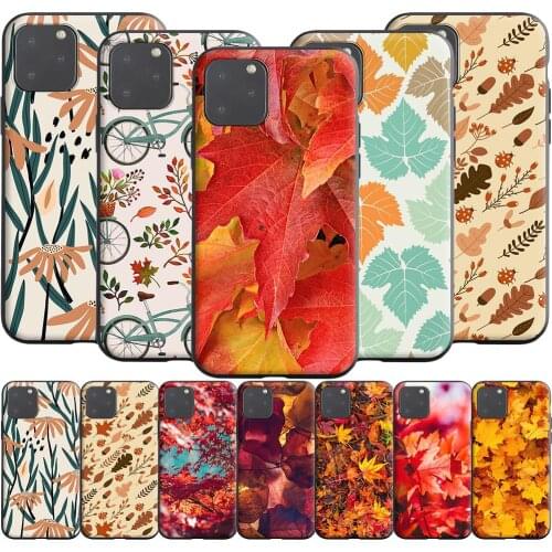 Autumn Fall Maple Leaves Silicone Case for Realme Narzo 30A GT NEO C3 C25 C21 C20 C17 C15 C12 C11 8 7 7i 6 6i Pro