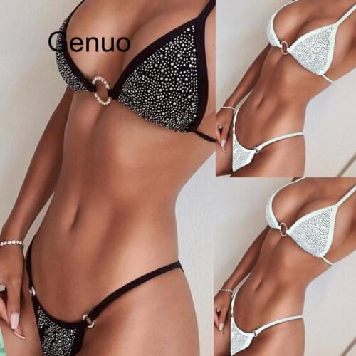 Sexy Micro Bikinis Women Swimsuit Female Swimwear Beachwear Bathing Suit Mini Bathers Thong Bikini Set Swim Wear Biquinir