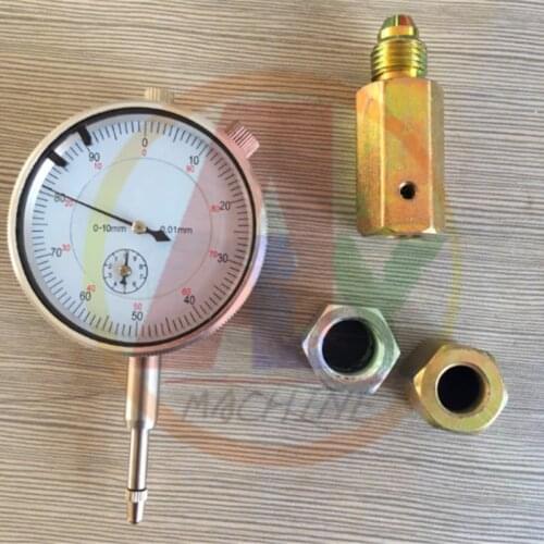 Diesel pump plunger travel gauge tester with simple seat tool, diesel pump repair tool kits