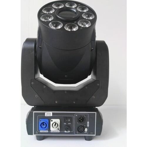 LED mini moving head 1pcs 90w+9x18W 6 IN 1 RGBWY UV LED spot gobo moving head dmx stage lighting for ktv disco bar dj club
