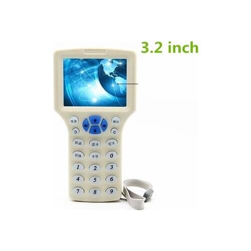 USB smart NFC copy Reader Writer RFID 125 KHz -13.56 MHz IC/ID Card RFID Copier for uid tag Duplicator English Voice +T5577