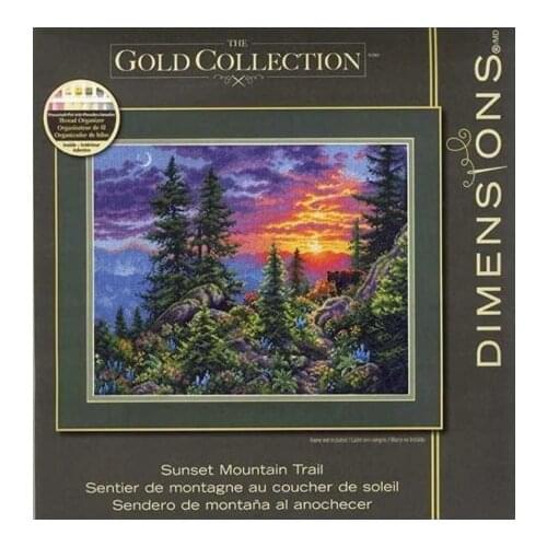 Higher quality Needlepoint Sunset Trails Funny Cross Stitch Embroidery with 100% Cotton Floss & Free Shipping for Home Decor