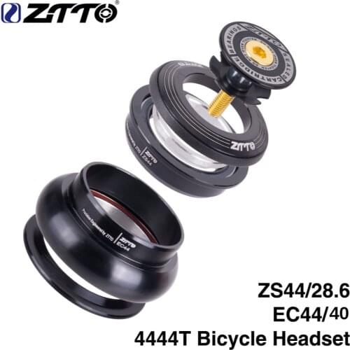 ZTTO 4444T MTB 44mm ZS44 EC44 CNC 1 1/8"-1 1/2" Straight Tube Frame to Tapered Tube Fork 1.5 Adapter Headset
