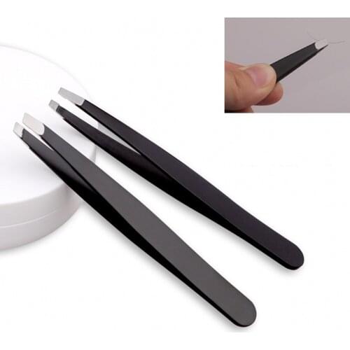 1.2 Thick Oblique Mouth Eyebrow Clip Stainless Steel Plucking Eyebrow Trimming Tool Set Plucking Eyebrow Tweezers