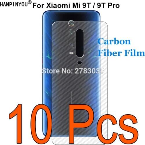 10 Pcs/Lot For Xiaomi Mi 9T / 9T Pro 6.39" Durable 3D Anti-fingerprint Transparent Carbon Fiber Back Film Screen Protector