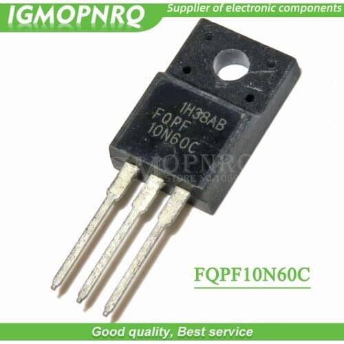20pcs FQPF10N60C 10N60C 10N60 600V 9.5A MOSFET N-Channel transistor TO-220F new original