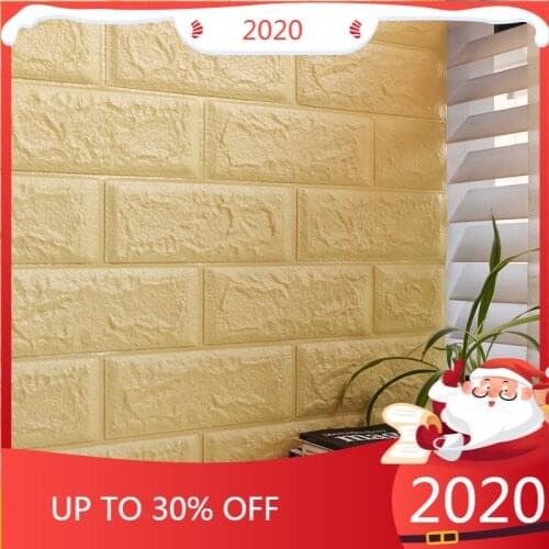 3D Brick Wall Sticker Living Room Stickers Bedroom Kids Room Brick Self Adhesive Wall Papers Home Decor Bedroom Decor 70*77cm