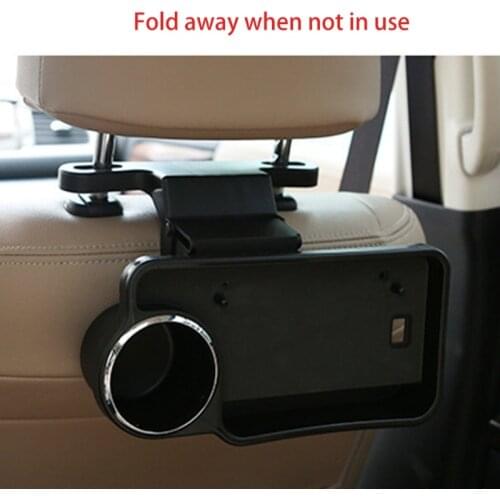 50LC Universal Auto Car Back Seat Folding Table Drink Food Cup Tray Holder Stand Desk