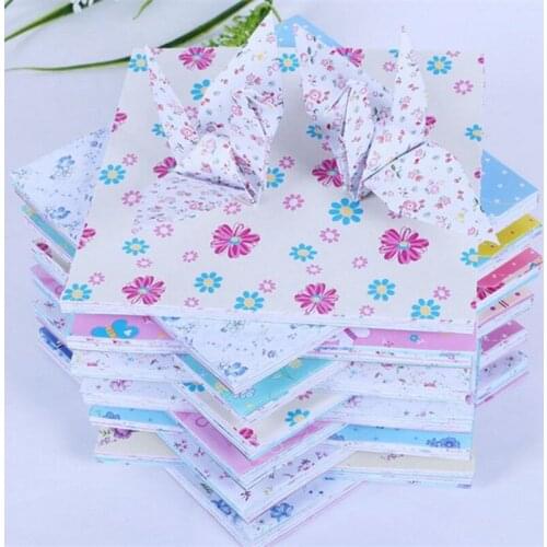 70pcs/lot Square Origami Paper Floral Pattern Folding Paper DIY Kids Scrapbooking Decoration Flower Paper Craft 12Patterns