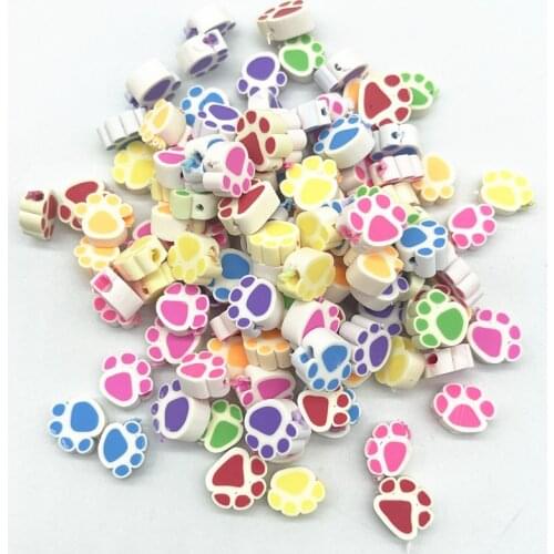 New 30pcs 10mm Mix-colour Polymer Clay Spacer Loose Beads for Jewelry Making DIY Bracelet Accessories #03