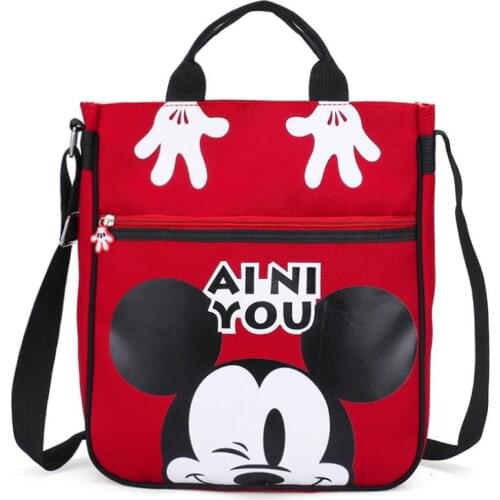 Disney mickey mouse Girls Boys tote bag High capacity handbag lady casual bag shoulder bag gift shopping bag storage