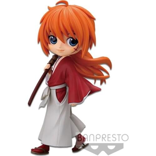 Anime Rurouni Kenshin Himura Kenshin Action Figures Q Posket primary color Model Hand-Made PVC Collectible Toys Child Gift