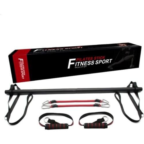 Resistance Bands With Pilates Stick Multifunction Training Bar Home Gym Workout