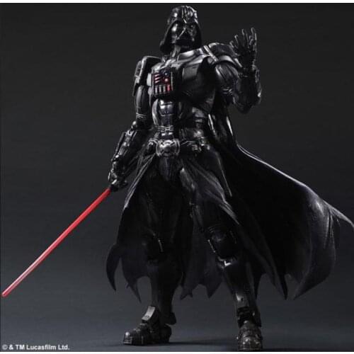 Disney Cartoon Jedi Knight Black Warrior Darth Vader Action Figure PVC Model Figma Toys for Children Puppets Girls Boys