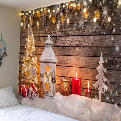 Tapestry Christmas Wall Hanging Christmas Tree Home Deco Christmas Gift Print Tapestries Large Size Free Shipping Tapestries