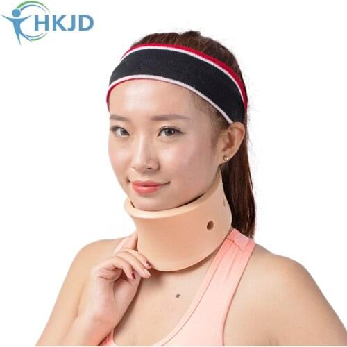 Imported Polymer England Stiff Foam Cervical Collar Neck Support Brace Cervical Spine Neck Traction Device High Quality HK-A008