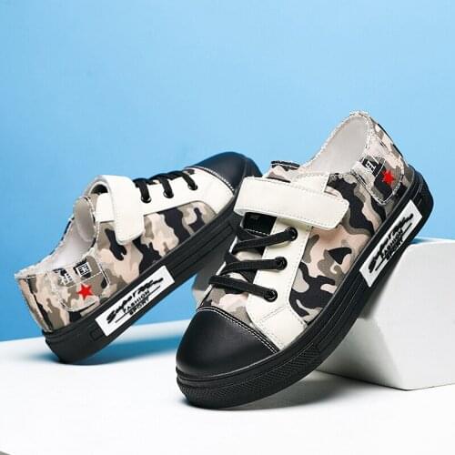 Sneakers For Boys Girls Camouflage Casual Sports Shoes Children Breathable Skateboard Shoes Canvas Running Shoes Kids Zapatillas