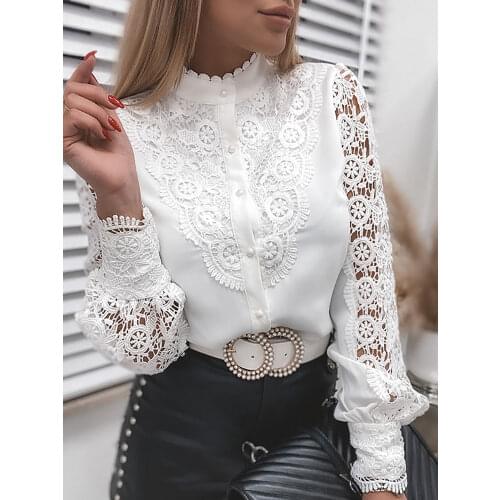 Misomee Openwork Blouses