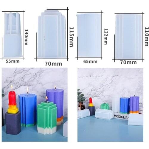 New Candle Silicone Mold Plum Blossom lipstick Architecture Mold Resin Mould For Home decor