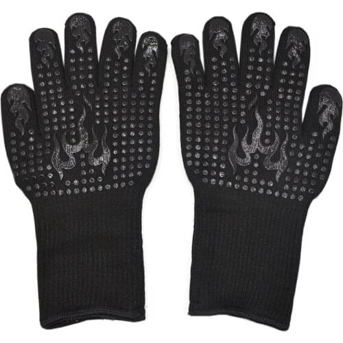 New style single one-piece barbecue gloves, high temperature resistance 500, 800 degrees, heat insulation microwave gloves