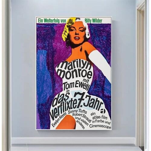 CP1066 The Seven Year Itch (9) Classic Hot Movie Print Silk Fabric Poster Indoor Wall Art Decor Gift