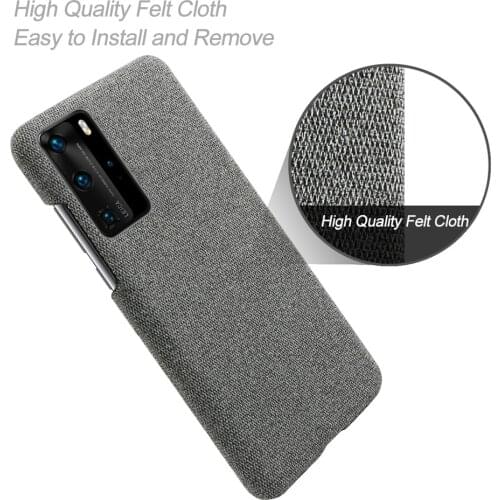 Anti-slip Ultra Thin Fabric Cloth Case For Huawei P40 Pro Case P 40 Pro Plus Anti-Drop Phone Bag Cover For Huawei P40 Pro+ Funda