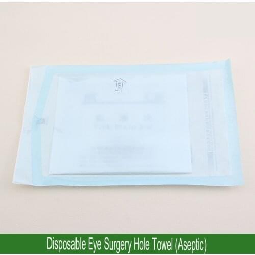 Ophthalmic surgery hole towel Disposable sterilized ophthalmic surgical hole towel Ophthalmic consumables with effusion bag