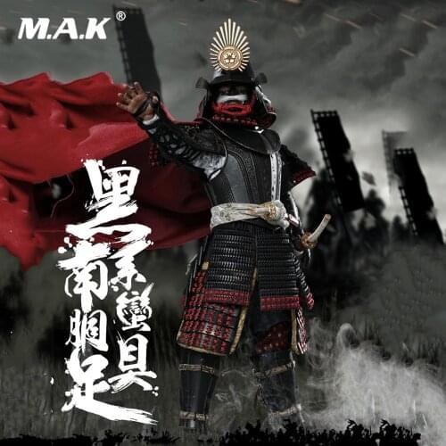 NO.SE041 1/6 SERIES OF EMPIRES (DIECAST ALLOY)–BLACK CATTAILL ARMOR OF ODA NOBUNAGA (LEGENDARY VER.) Action Figure Model