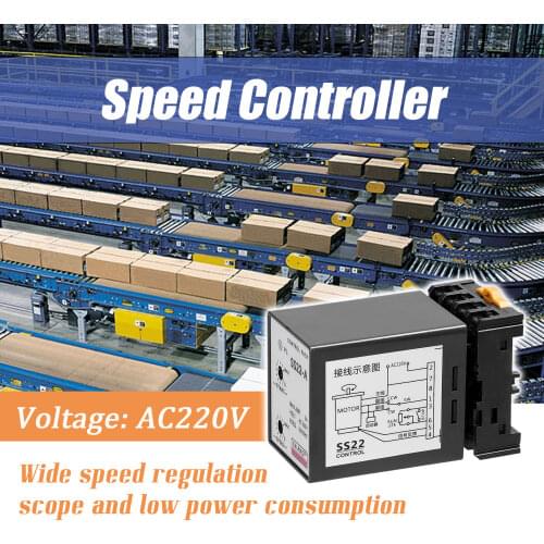 SS22-A 6-250W AC220V 3A 50/60Hz Speed Controller Motor Speeds Pinpoint Regulator Control Device