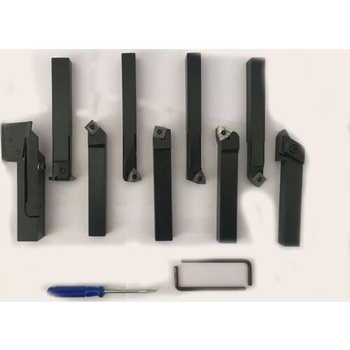 Carbide Turning Tool 12mm 9pcs Hard Alloy Lathe Cutter For Mini Lathe