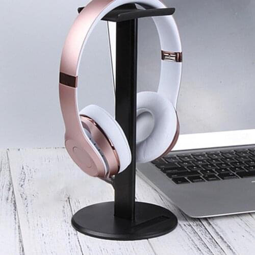 Universal Anti-slip Aluminum Alloy Detachable Earphone Bracket Headset Hanger Headphone Stand Table Display Holder