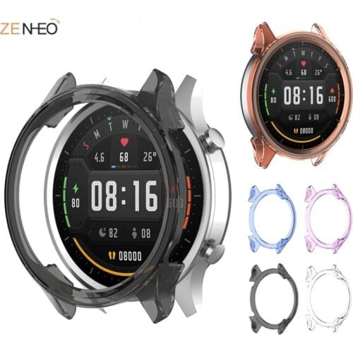 High Quality TPU Protective case for Xiaomi Color Watch cover shell frame SmartWatch bumper shell for Xiaomi Mi Color Watch