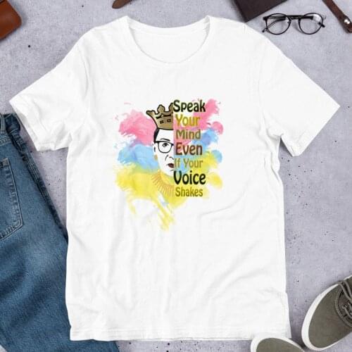 Women T-shirt Speak Your Mind Print Harajuku Top Casual Ladies Basic O-collar Short Sleeved Women T-shirt Girl,Drop Ship