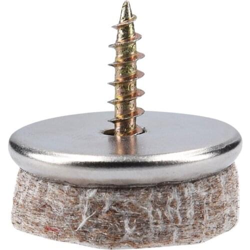 20Pcs Furniture Felt Glides with Screw Chair Glider Set Floor Protection PR Sale