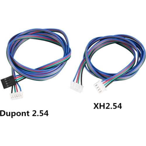 4PCS 100CM HX2.54 4pin to 6pin 3D Printer Motor Cable Connector White Terminal 4pin Stepper Motor Cables