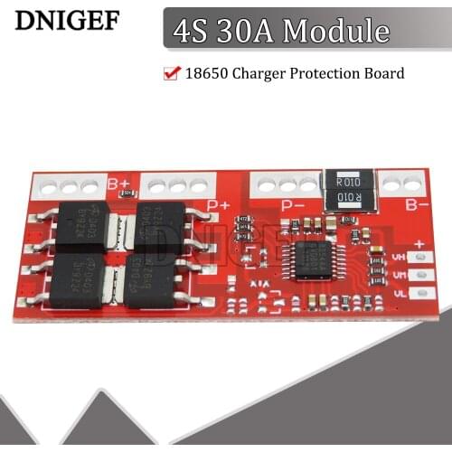 4S 30A Charger Protection Board Module High Current Li-ion Lithium Battery 18650 Charger Protection Board 14.4V 14.8V 16.8V