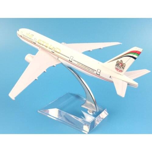 AIRLINER 16CM ETIHAD BOEING 747 MODEL PLANE AIRCRAFT MODEL TOYS AIRPLANE BIRTHDAY GIFTS