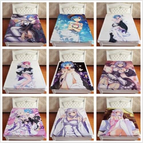 Anime Manga Re Zero Kara Hajimeru Isekai Seikatsu Throw Blanket 005