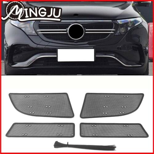 For Mercedes-Benz EQC N293 2019 2020 Car Accessories Front Grille Insert Net Anti-insect Dust Garbage Proof Inner Cover Mesh