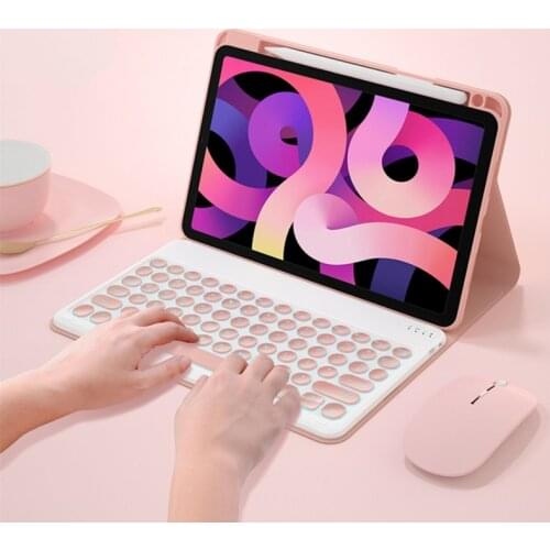 For iPad Pro 11 Air 4 2020 Keyboard Case Pencil Holder Cover For iPad 10.2 2019 2020 7 8th Gen Pro 10.5 Air 2019 Keyboard Cover
