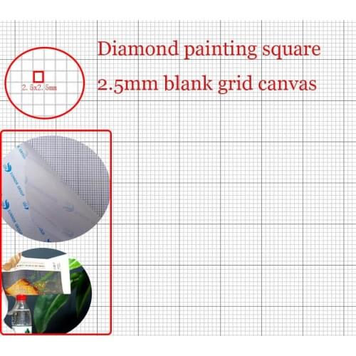 Diamond embroidery canvas with glue empty canvas with markings diamond painting blank grid adhesive canvas accessories