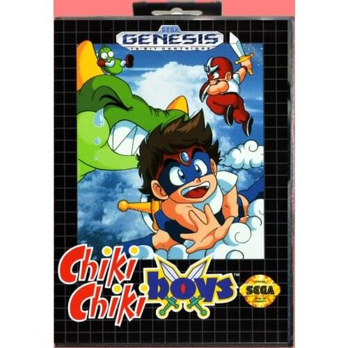 Chiki chiki boys 16 Bit MD Game Card Include Retail Box For Sega Genesis & Mega Drive